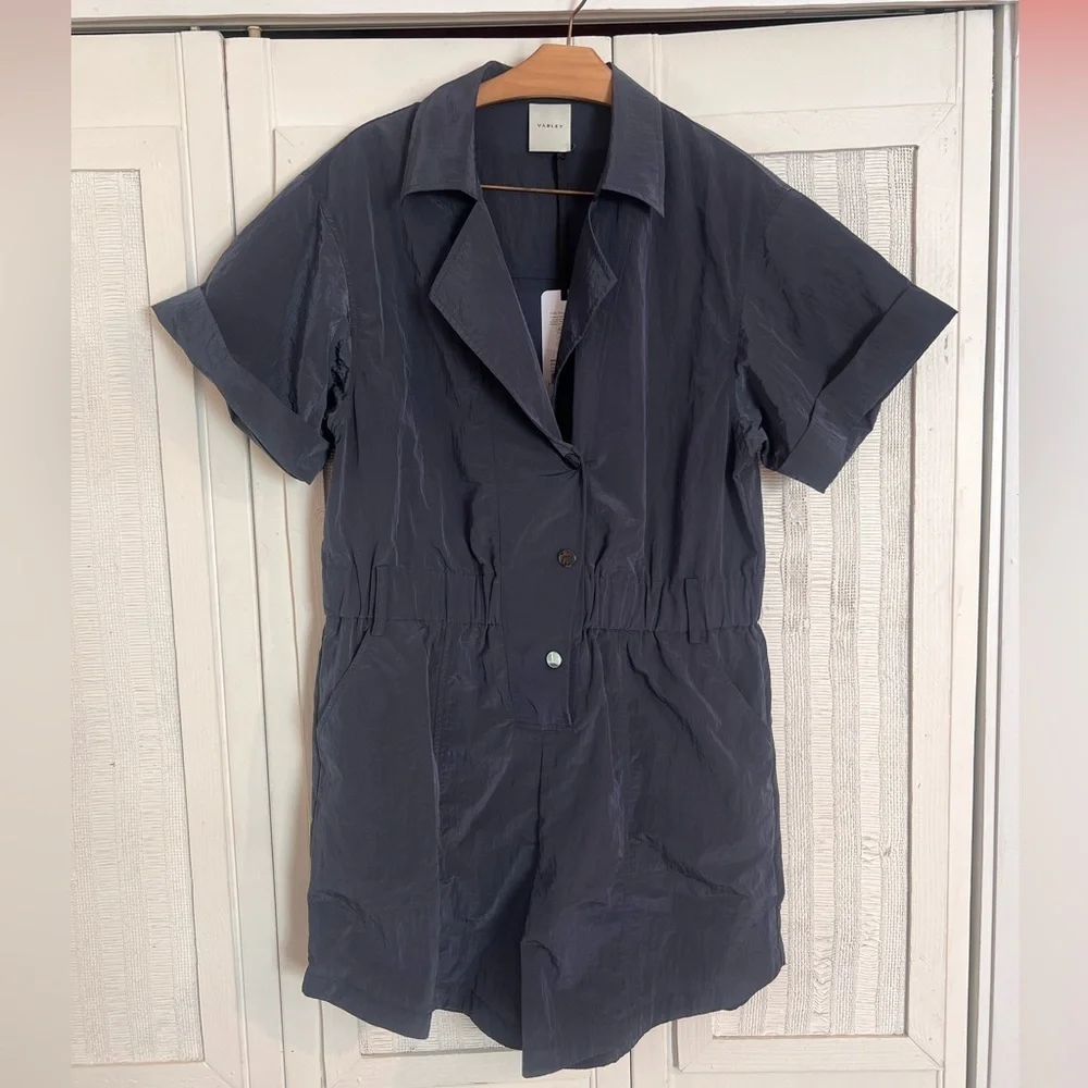 Varley Belle Boxy Playsuit 5” NWT SZ M - Picture 2 of 6